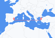 이즈미르에서 출발해 알리칸테로 향하는 항공편