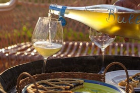 A typical Italian lunch in a cellar 