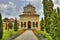 Photo of Beautiful garden of Monastery Cozia, Romania.