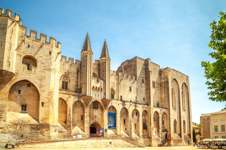 Palace of the papes and Square, Avignon, France 