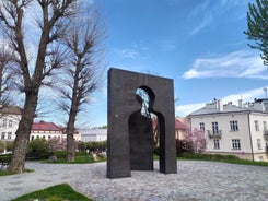 Photo of the beautiful old square in Rzeszow, Poland.