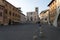 City of Todi, Umbria, Italy, Piazza del Popolo, the main square of the city.