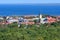 Photo of aerial view to Borgholm city in the Kalmar County, Sweden.