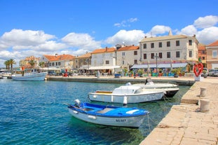 City of Zadar aerial panoramic view.