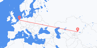 Flug frá Kirgistan til Hollands