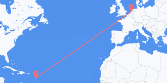 Vluchten van Dominica naar Nederland