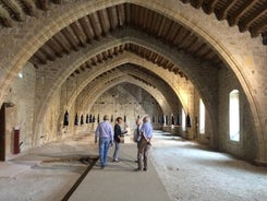 Dagstur til landsbyen Lagrasse og Fontfroide Abbey. Privat tur fra Carcassonne.