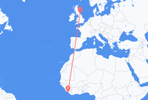 Flights from Monrovia to Newcastle upon Tyne