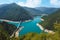 Photo of Famous Piva canyon and bridge across the lake, Plužine Municipality, Montenegro.