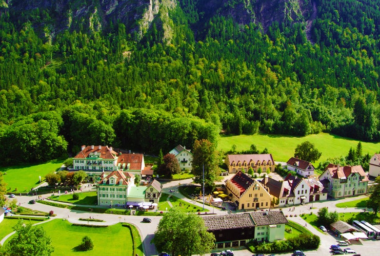 Photo of Beautiful Schwangau Village Near Neuschwanstein and Hohenschwangau Castles.