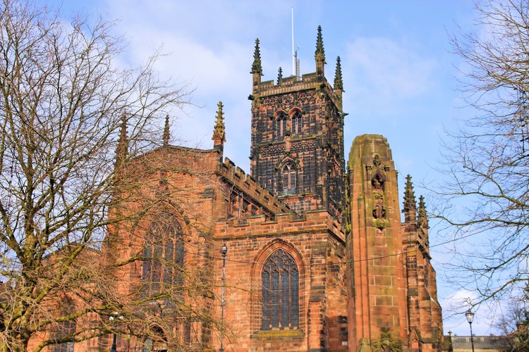 Photo of St. Peter's Collegiate Church in Wolverhampton in, England.