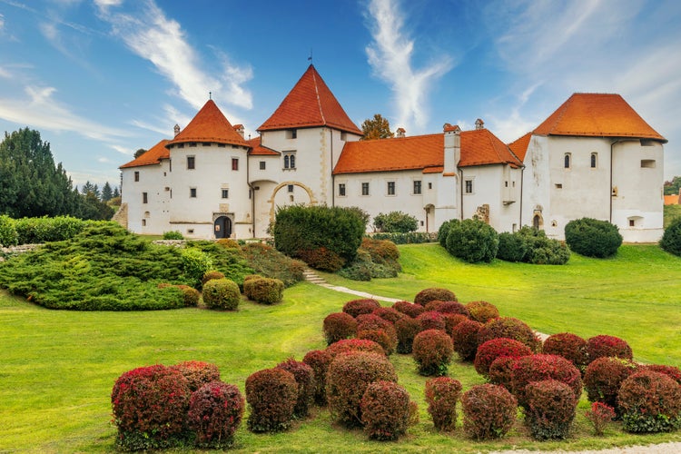 Old castle in Varazdin, northern Croatia. Stari grad