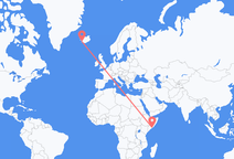 Flug frá Mogadishu til Reykjavíkur