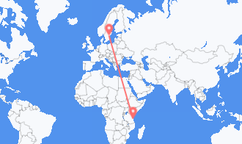 Flyrejser fra Dar es-Salaam til Norrköping