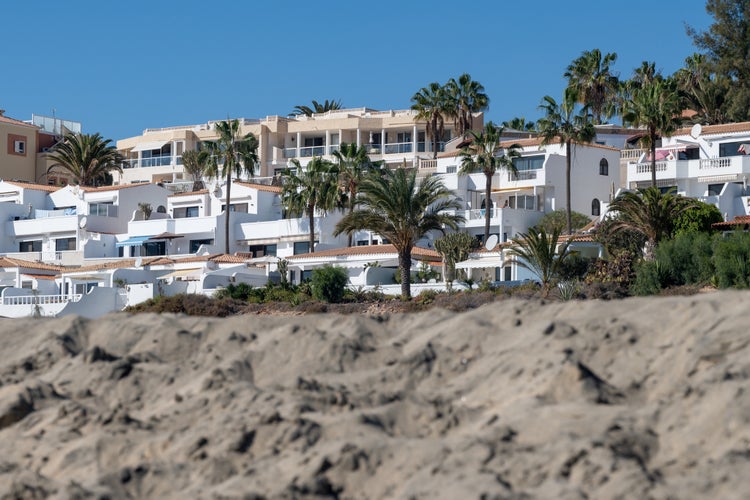 Photo of Costa Calma touristic resort, Fuerteventura, Canary islands, Spain.