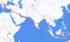 Loty z Dili, Timor Wschodni do Skyrosa, Grecja