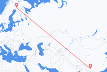 Flyrejser fra Kunming til Rovaniemi