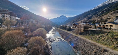 photo of the heights of the Vercors, the marly hills and the valley Val de Drome at Saint Jean De Maurienne in French countryside.