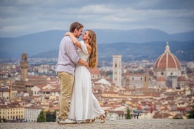 Fotoseanse i Firenze med en profesjonell fotograf