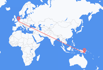 Flights from Port Moresby to Brussels