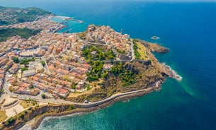 Photo of beautiful cityscape of Castelsardo in summer ,Castelsardo is famous travel destination of Sardinia, Italy.