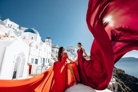 1 klukkutíma einkasýning á Santorini Flying Dress