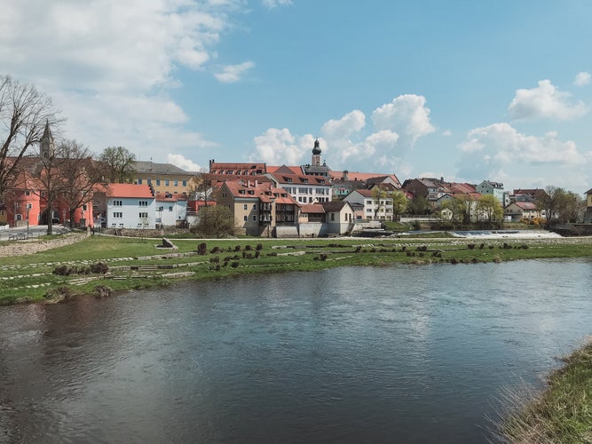 Beautiful Scenery Of The Small Town Of Cham, Bavaria, Germany