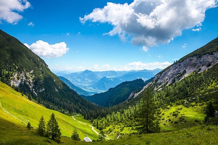 photo of view of Martigny, Switzerland.