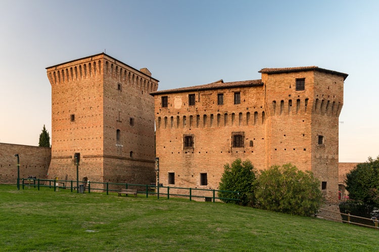 Photo of Fortress in the city center of Cesena, called Rocca Malatestiana, Italy.