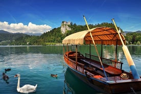 Lake Bled med Bled Castle inkluderet