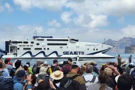 Ekonomiska överföringar från och till Santorini hamn