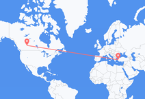 Vols d’Edmonton à Izmir