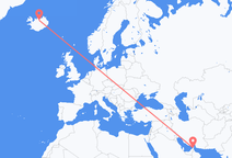 Flyrejser fra Ras al-Khaimah, De Forenede Arabiske Emirater til Akureyri, Island