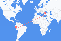 리마에서 출발해 안탈리아로 향하는 항공편