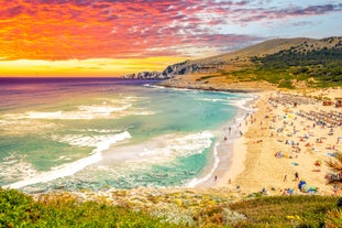 Photo of beautiful landscape with Cala Agulla and beautiful coast at Cala Ratjada of Mallorca, Spain.