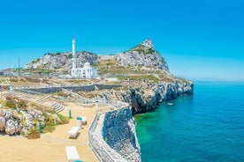 Visite panoramique de Gibraltar comprenant des vues à couper le souffle, des singes, des grottes et des tunnels