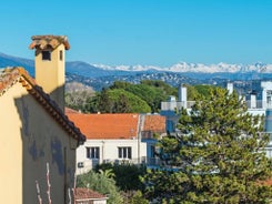 photo of an aerial view of Château de la Napoule and Mandelieu-la-Napoule is a commune in the Alpes-Maritimes department in the Provence-Alpes-Côte d'Azur region in southeastern France.