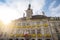 photo of Lausanne Town Hall at Place de la Palud at morning in Lausanne, Switzerland.