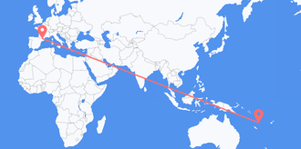 Flyreiser fra Vanuatu til Andorra