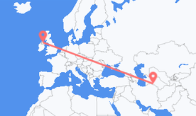 Flights from Turkmenistan to Northern Ireland