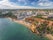 Photo of aerial amazing view of town Olhos de Agua, Algarve Portugal.