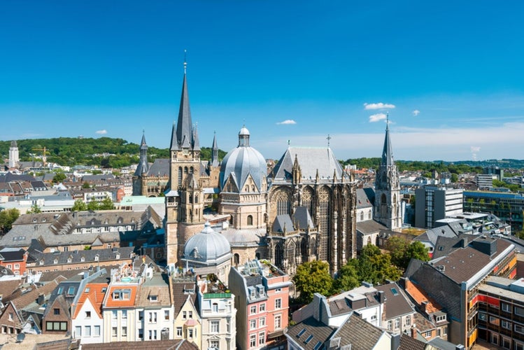 Photo of Historic city of Aachen Germany.