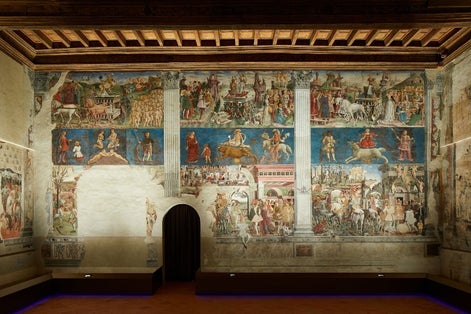 Palazzo Schifanoia in Italian town Ferrara.