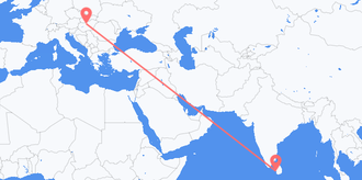 Flyreiser fra Sri Lanka til Ungarn