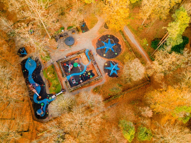 PLAYGROUND IN ANNELUNDSPARKEN BORÅS SWEDEN 