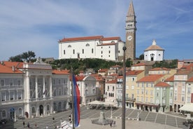 Trip to Piran every day starts at 11:45 next to Tartini monument