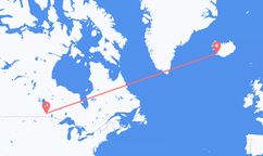 Flyrejser fra Winnipeg, Canada til Reykjavík, Island