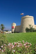 Photo of the castle (castillo de los Fajardo) and town, Velez Blanco, Almeria Province, Andalucia, Spain.