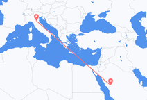 Flights from Medina to Bologna