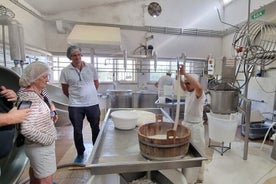 e-bike tour in Cisternino. How the mozzarella is made.